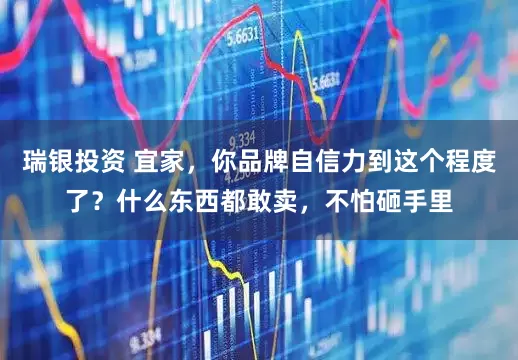 瑞银投资 宜家，你品牌自信力到这个程度了？什么东西都敢卖，不怕砸手里
